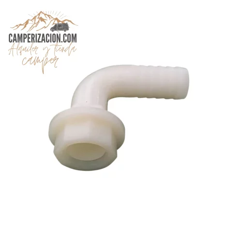 Pasamuros en codo 90 grados para mangueras 19mm Pasamuros en codo 90 grados para mangueras 19mm