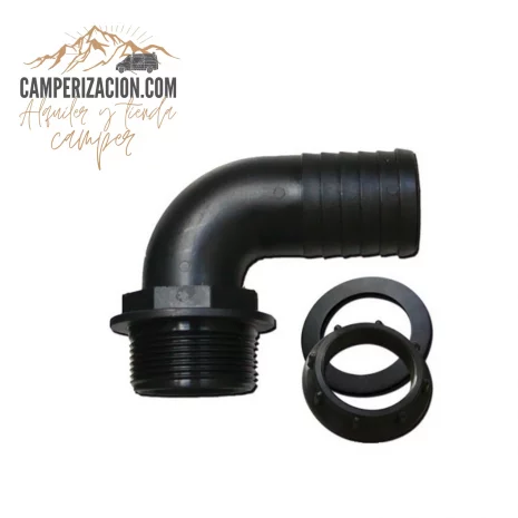 Pasamuros en codo 90 grados para mangueras 40mm Pasamuros en codo 90 grados para mangueras 40mm